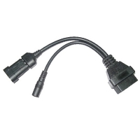 OBDII Female to DC+Fiat 3 Pin Male